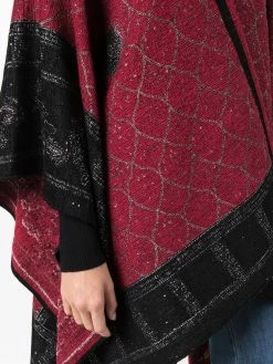 ETRO poncho en maille métallisée