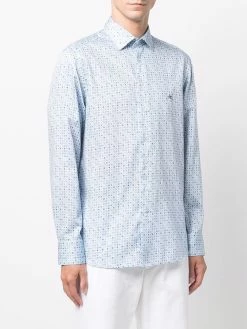 ETRO chemise à logo brodé