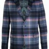 ETRO blazer à motif tartan