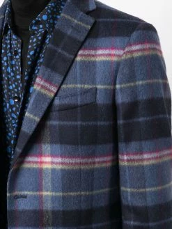 ETRO blazer à motif tartan