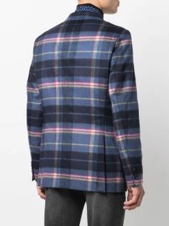 ETRO blazer à motif tartan