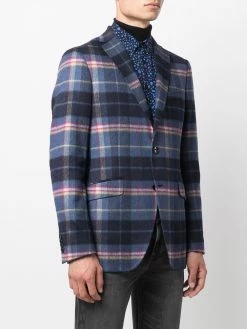 ETRO blazer à motif tartan