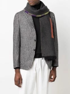 ETRO écharpe en laine à logo en jacquard