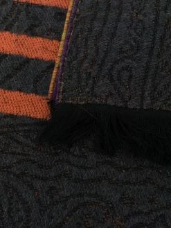 ETRO écharpe en laine à logo en jacquard