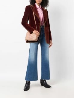 ETRO blazer en velours à simple boutonnage