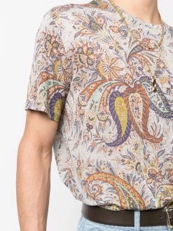 ETRO t-shirt à imprimé cachemire