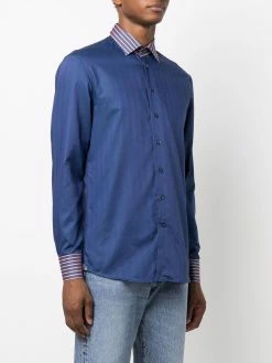 ETRO chemise à bords rayés