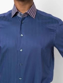 ETRO chemise à bords rayés