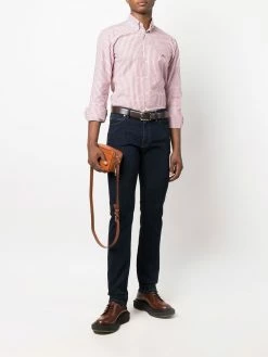 ETRO chemise rayée à logo brodé