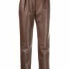 ETRO pantalon droit en cuir