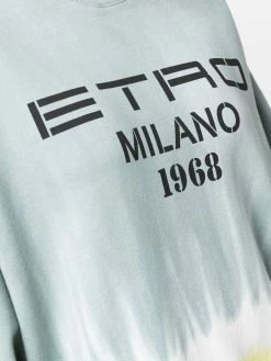 ETRO sweat tie-dye à logo imprimé