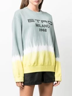 ETRO sweat tie-dye à logo imprimé