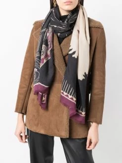 ETRO écharpe en cachemire mélangé à motif abstrait