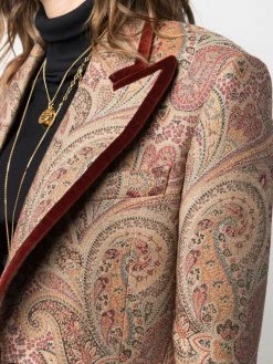 ETRO blazer à imprimé cachemire