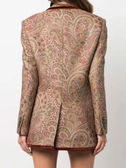 ETRO blazer à imprimé cachemire