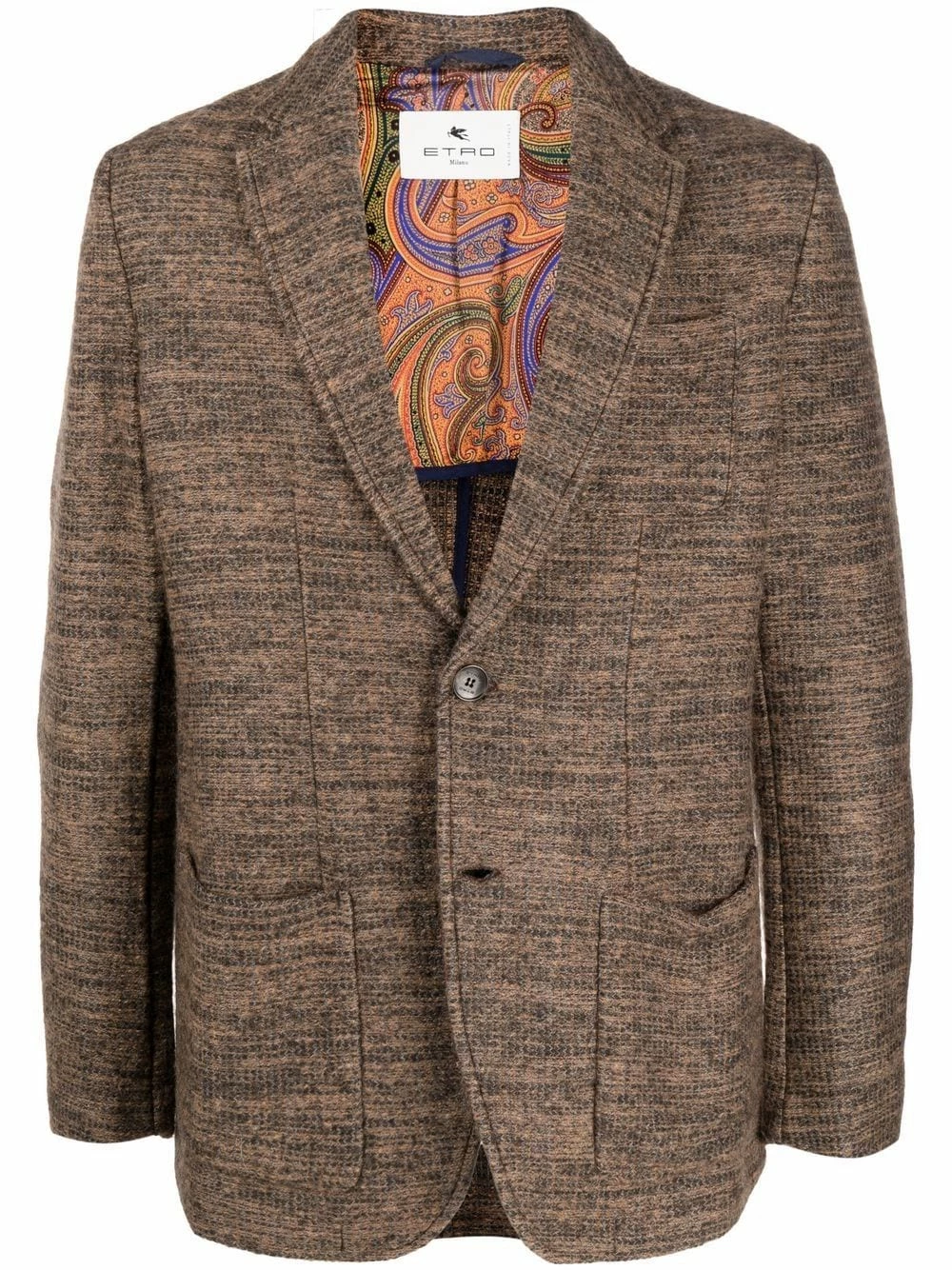 ETRO Prix Exclusifs Blazer à simple boutonnage blazers homme 1 ETRO blazer à simple boutonnage