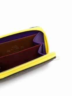 ETRO portefeuille zippée à imprimé cachemire