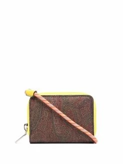 ETRO portefeuille zippée à imprimé cachemire