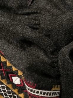 ETRO robe brodée à manches longues