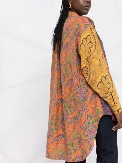 ETRO chemise en soie à imprimé cachemire