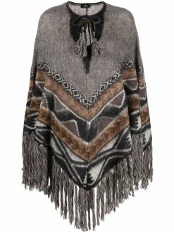 ETRO caftan en maille à franges