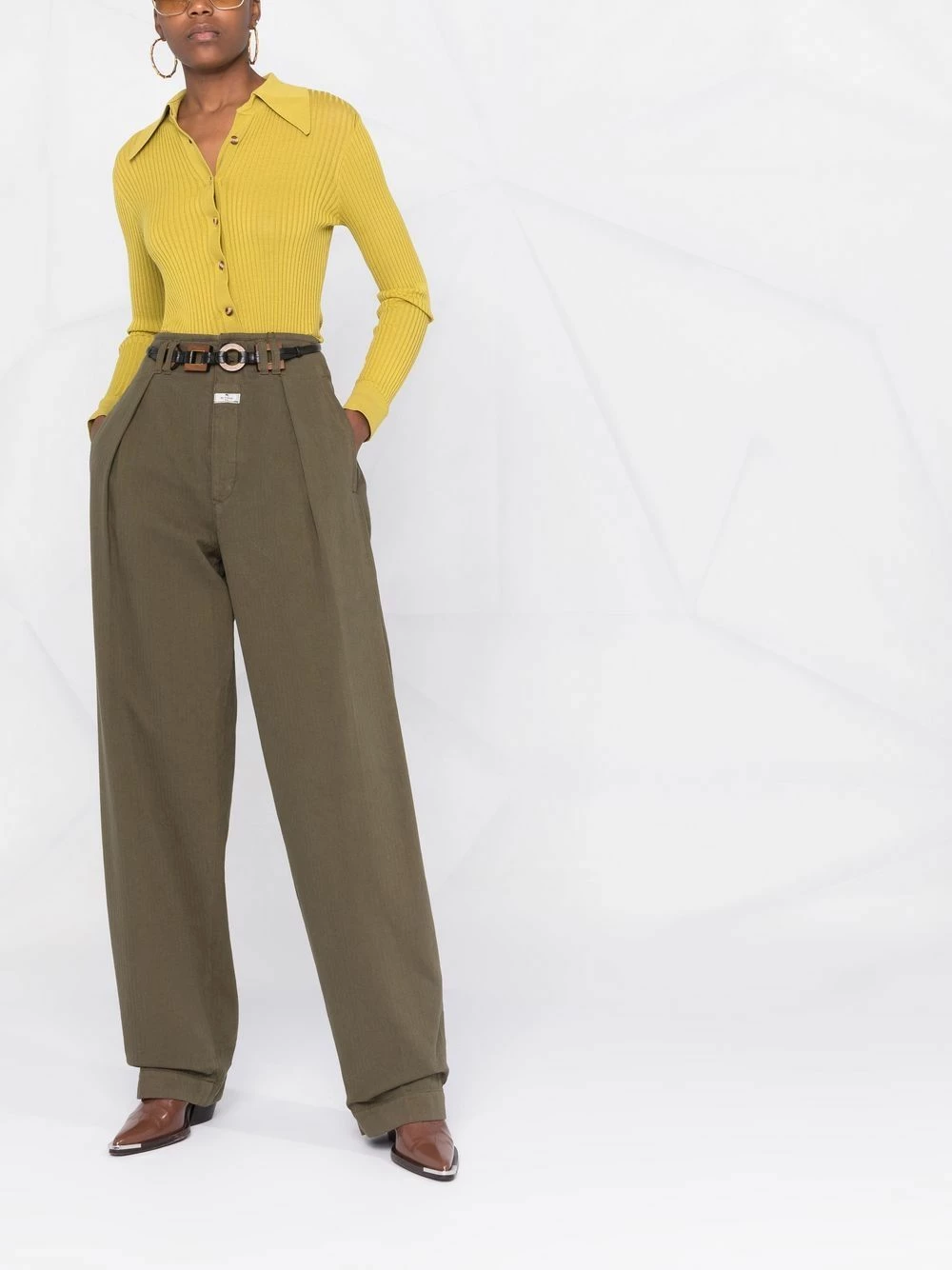 ETRO Authentique 100% Pantalon taille haute à plis pantalons taille haute femme 2 ETRO pantalon taille-haute à plis