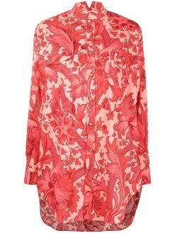 ETRO chemise longue à fleurs