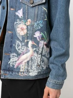 ETRO Veste en jean à imprimé graphique Promos vestes en jean homme 9 ETRO veste en jean à imprimé graphique