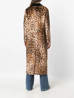 ETRO manteau boutonné à motif léopard