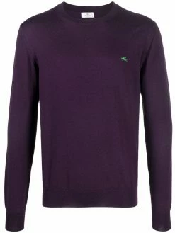 ETRO pull à logo brodé