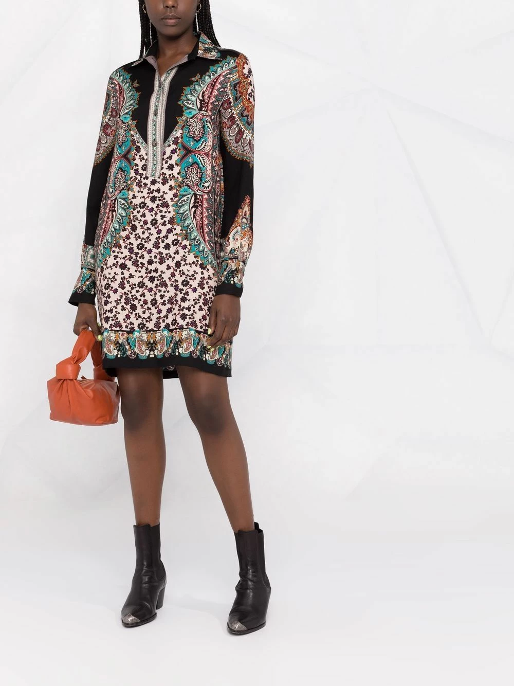 Prix Sympa ETRO Robe chemise à motif abstrait robes de jour femme 2 ETRO robe-chemise à motif abstrait