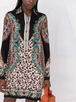 Prix Sympa ETRO Robe chemise à motif abstrait robes de jour femme 12 ETRO robe-chemise à motif abstrait