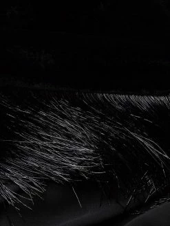 ETRO robe longue frangée en velours