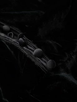 ETRO robe longue frangée en velours