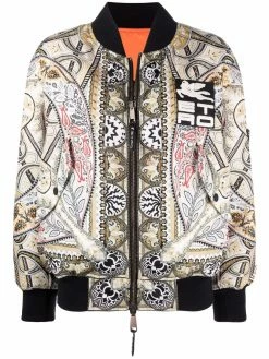 ETRO veste bomber zippée à design réversible