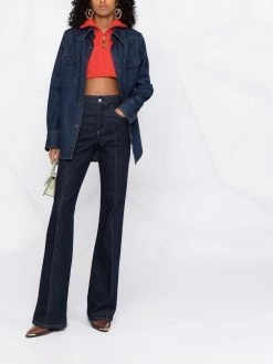 ETRO débardeur crop en maille torsadée