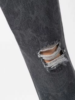 ETRO jean droit à effet usé