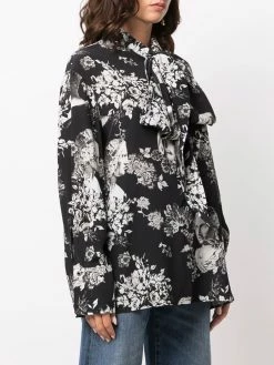 ETRO blouse en soie à col lavallière