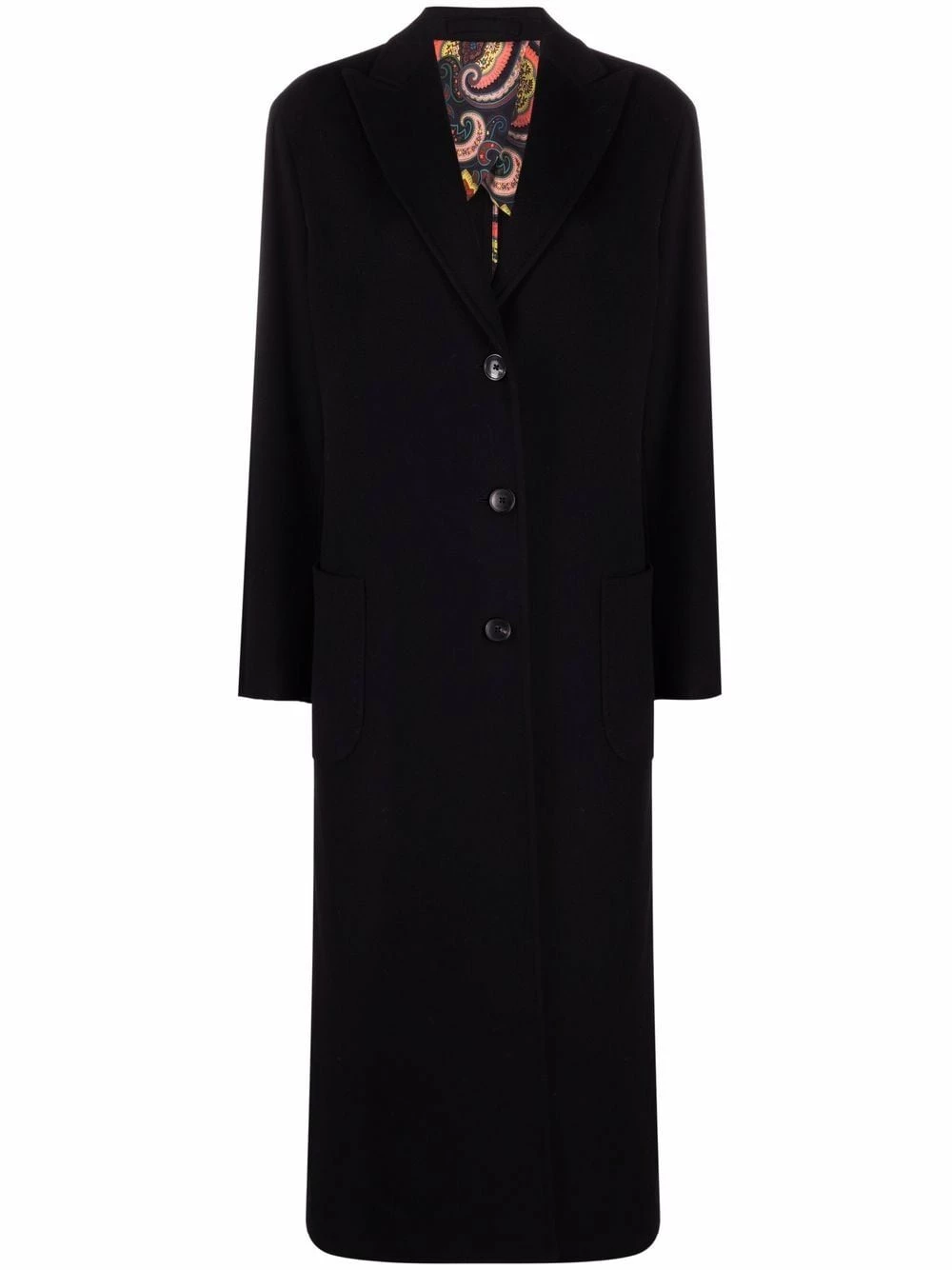 ETRO Un Tarif Préférentiel Manteau en laine à simple boutonnage manteaux à simple boutonnage femme 1 ETRO manteau en laine à simple boutonnage