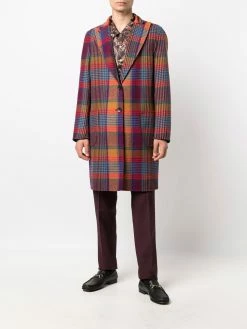 ETRO manteau réversible à simple boutonnage