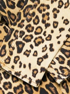 ETRO jean à imprimé léopard