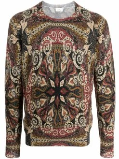 ETRO pull à imprimé cachemire