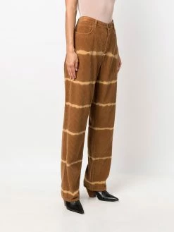 ETRO pantalon droit en velours côtelé