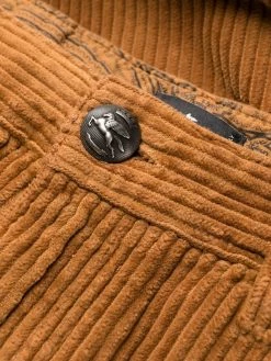 ETRO pantalon droit en velours côtelé