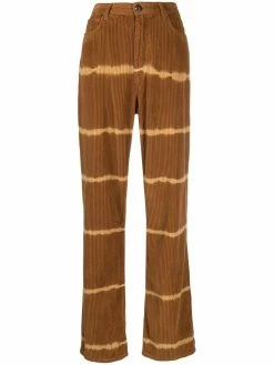 ETRO pantalon droit en velours côtelé