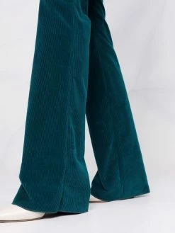 ETRO pantalon évasé en velours côtelé