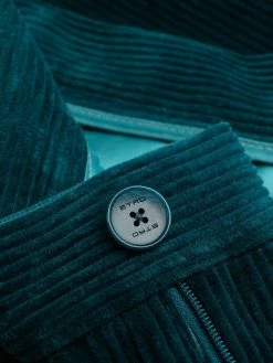 ETRO pantalon évasé en velours côtelé