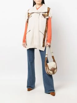 ETRO débardeur frangé en maille intarsia