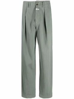 ETRO pantalon taille-haute à plis