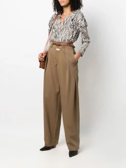 ETRO pantalon de tailleur à taille haute